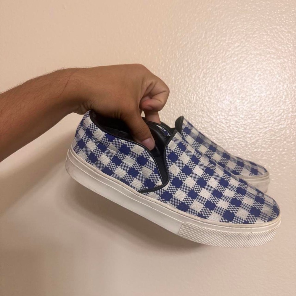 Celine Paris Gingham Slip On Sneakers 38.5 Rare Celine Paris by Phoebe PhilO